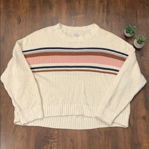 AE Knit Striped Sweater